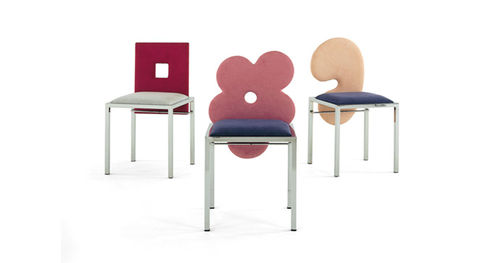 Chaise design original - OMAGGI - Saporiti Italia - en métal / résidentielle / sans accoudoirs