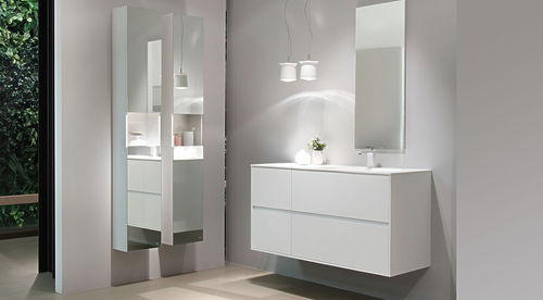 Meuble vasque suspendu - BLANCO POLAR MI - Dica - en bois / stratifié / contemporain
