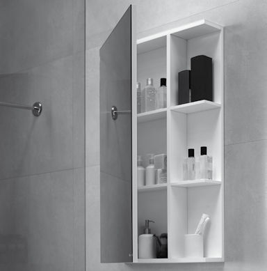 Meuble de salle de bain contemporain - Dica - avec miroir / mural