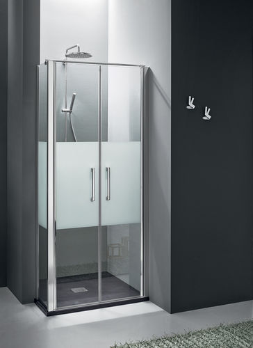 Paroi de douche battante - DEDALO 1 STANDARD - ARBLU - d'angle / en verre trempé / professionnelle