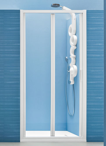 Paroi de douche pliante - MERCURIO NICHE 2 - ARBLU - en niche / en verre trempé / professionnelle