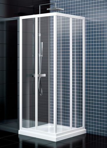 Paroi de douche coulissante - CENTAURO 2 - ARBLU - d'angle / en verre trempé / professionnelle