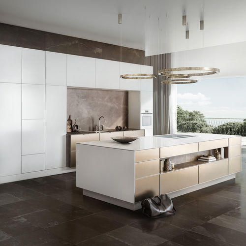 Cuisine contemporaine - PURE : SE 3003 R - SIEMATIC - en bois / avec îlot / sans poignée