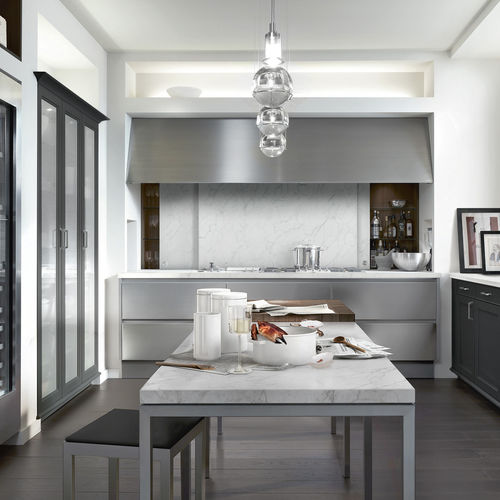 Cuisine classique - CLASSIC : BEAUXARTS + S2 - SIEMATIC - en verre / en inox / en marbre
