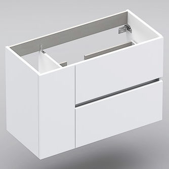 Meuble vasque suspendu - 100  - Sonia Bath - en ABS / contemporain / avec porte