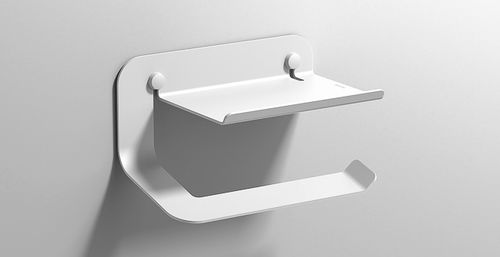 Porte-rouleau WC mural - QUICK - Sonia Bath - en aluminium / noir / résidentiel