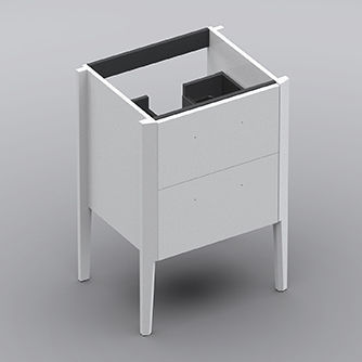 Meuble vasque à poser - 60 - Sonia Bath - en chêne / bois / en métal