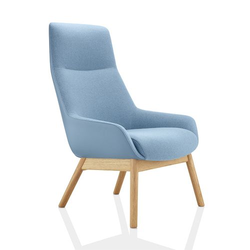 Fauteuil contemporain - MARNIE - Boss Design - en cuir / en tissu / à dossier haut