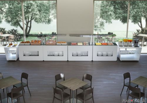 Buffet réfrigéré sur plan - 31713 - FAS - pour libre-service / professionnel