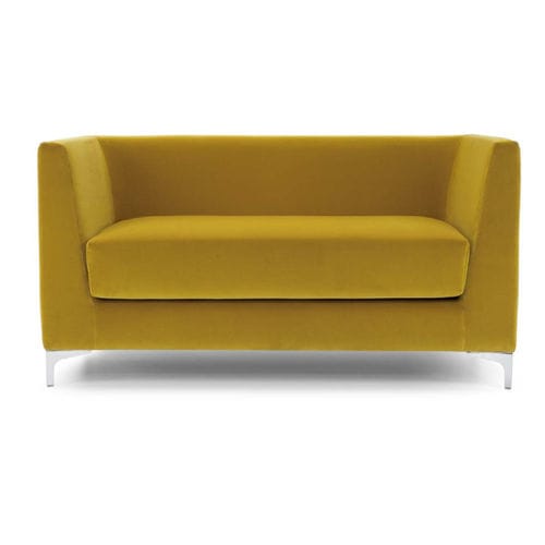 Canapé contemporain - Lincoln 40416 - FAS - en tissu ignifuge / en simili cuir / avec accoudoirs
