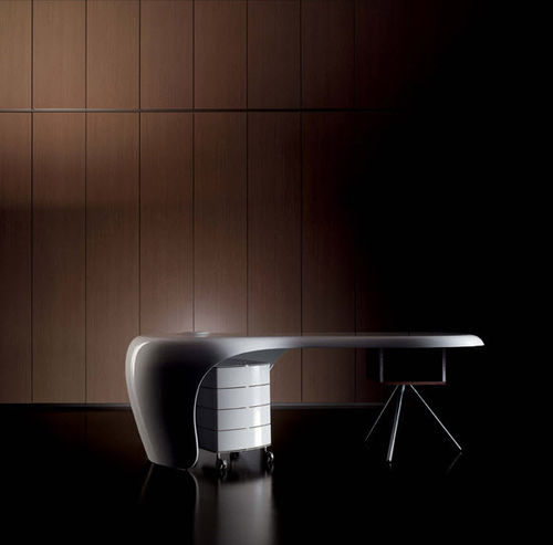 Caisson de bureau en bois - UNO - Della Rovere - en mélaminé / à 3 tiroirs / design original