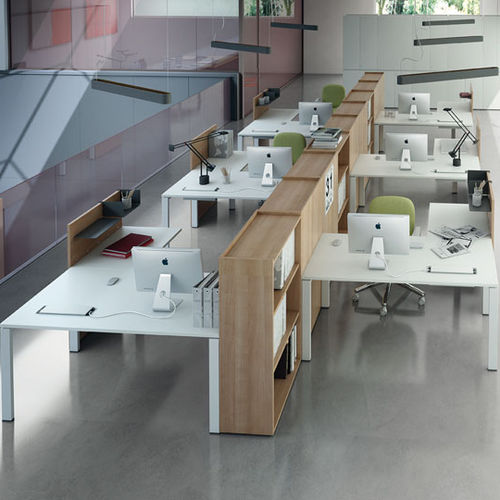 Bureau pour open space - LEGODESK - Della Rovere - contemporain / en chêne / en noyer