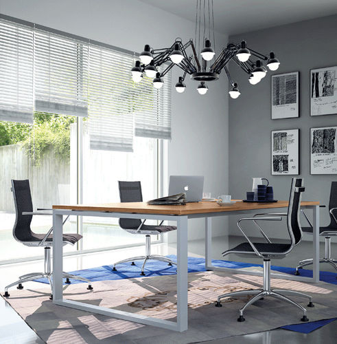 Table de réunion contemporaine - LEGODESK - Della Rovere - en chêne / en noyer / en érable