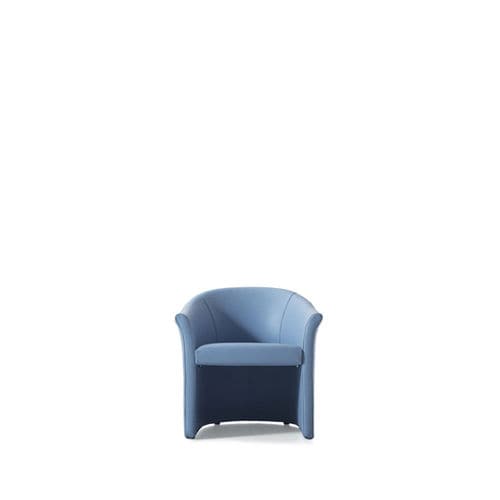Fauteuil visiteur contemporain - WELCOME - Della Rovere - en cuir / en tissu / tapissé