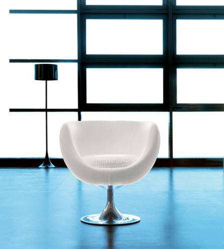 Chaise visiteur contemporaine - 081 - Della Rovere - d'intérieur / en tissu / en cuir