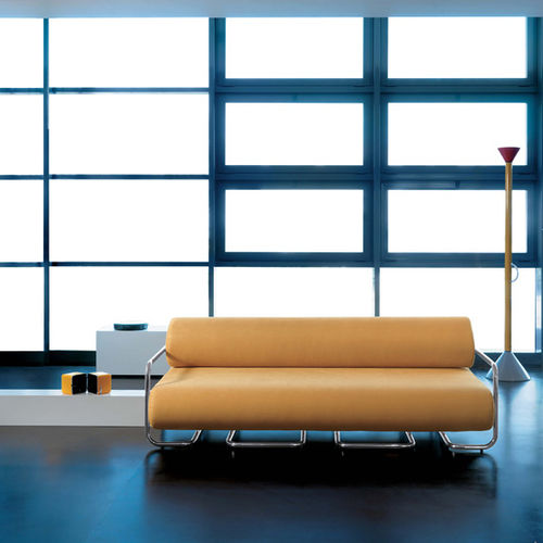 Banquette contemporaine - SWOSH - Della Rovere - en tissu / en cuir / professionnelle