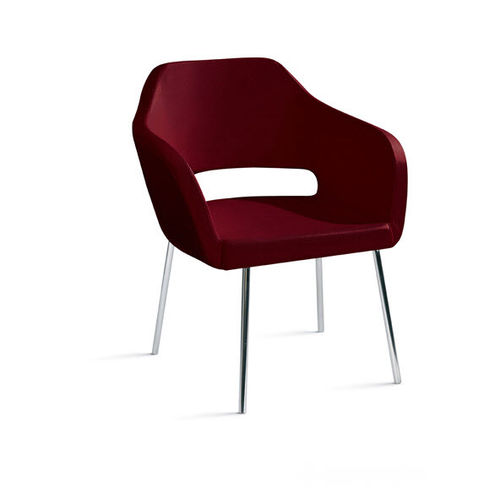 Chaise visiteur contemporaine - LAVINIA - Della Rovere - d'intérieur / en tissu / en cuir