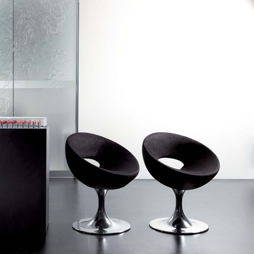 Chaise visiteur contemporaine - ANASTASIA - Della Rovere - d'intérieur / en tissu / en cuir