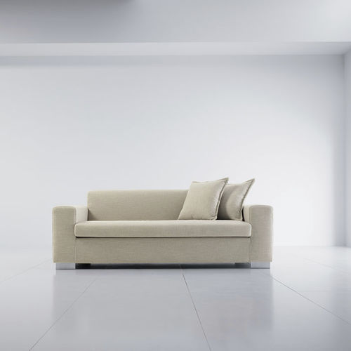 Canapé contemporain - TWISTER - Della Rovere - en tissu / en cuir / avec coussin amovible