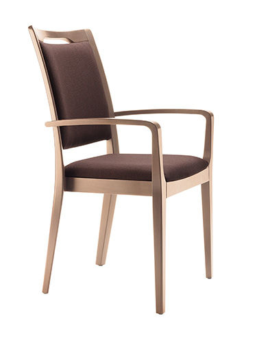 Chaise visiteur contemporaine - KIVA - DIETIKER - en hêtre / professionnelle / avec accoudoirs