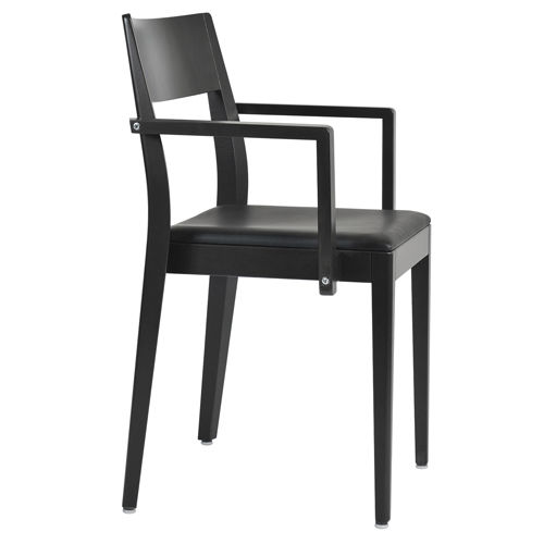 Chaise de restaurant contemporaine - SOMA - DIETIKER - en hêtre / avec accoudoirs