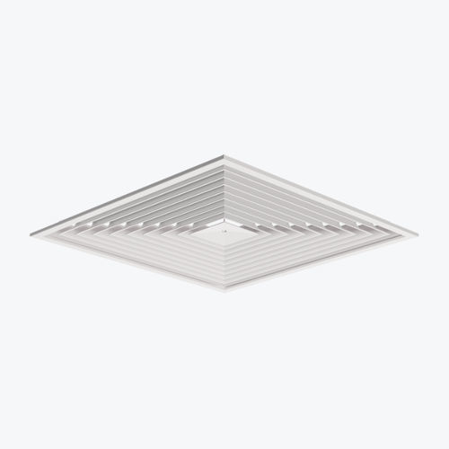 Diffuseur d'air de plafond - ADQ - Systemair - suspendu / carré / en aluminium