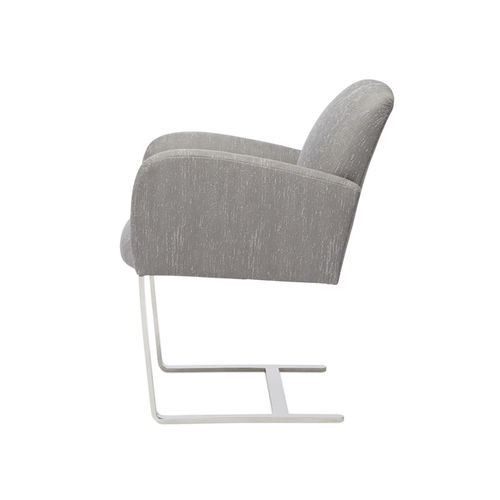 Fauteuil contemporain - CANTILEVER - Donghia - en tissu / en métal / à coussins