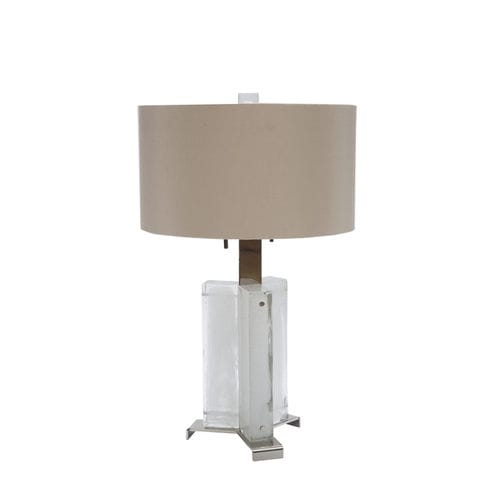 Abat-jour contemporain - MUSE - Donghia - en tissu / en métal / en verre