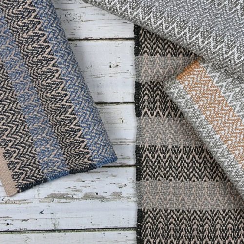 Moquette tissée main - TOLDRUM  - Donghia - en polypropylène / à motif / grise