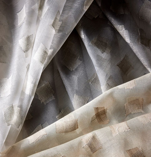 Voilage à motif géométrique - DYNAMIC DUO  - Donghia - en viscose / en soie / en polyester