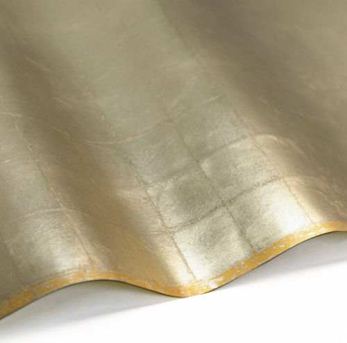 Papier peint contemporain - SILVERN  - Donghia - à motif géométrique / aspect métal / marron