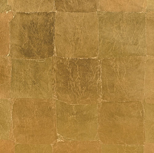 Papier peint contemporain - BULLION   - Donghia - à motif géométrique / aspect métal / marron