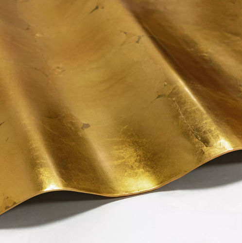 Papier peint contemporain - ZERRIN  - Donghia - à motif géométrique / aspect métal / doré