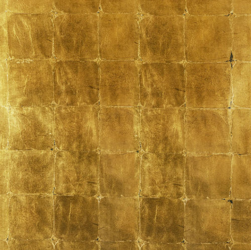 Papier peint contemporain - D OR - Donghia - à motif géométrique / aspect métal / doré