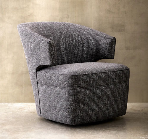 Fauteuil contemporain - LANA CLUB   - Donghia - en tissu / en bois / tapissé