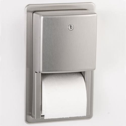 Distributeur de papier toilette encastrable - B-4388 ConturaSeries® - Bobrick Washroom Equipment - en acier inoxydable / professionnel