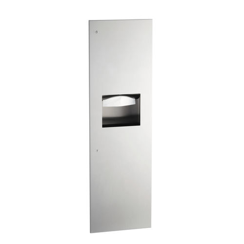 Distributeur d'essuie-mains encastrable - B-39003 TRIMLINESERIES&trade; - Bobrick Washroom Equipment - en inox / avec poubelle intégrée