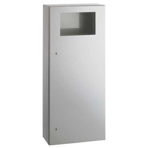Poubelle hygiénique - B-35649 TRIMLINESERIES&trade; - Bobrick Washroom Equipment - murale / en acier inoxydable / contemporaine