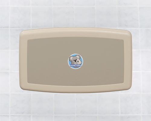 Station de changement de couches en polypropylène - KB300 - Bobrick Washroom Equipment - horizontale / professionnelle