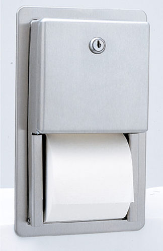 Distributeur de papier toilette encastrable - B-3888 - Bobrick Washroom Equipment - en acier inoxydable / professionnel