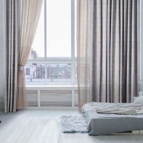 Tissu pour rideaux - ONICE - SIMTA S.p.A. - uni / géométrique / en polyester
