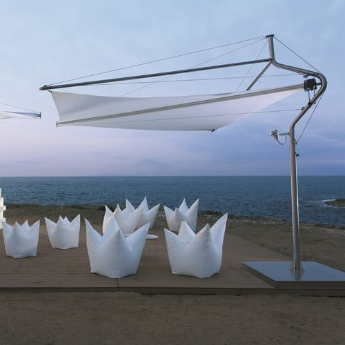 Voile d'ombrage automatique - DEFENSE - Corradi - carrée / en polyester