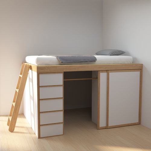 Lit tatami - BASIC 2  - Cinius - simple / contemporain / pour enfant
