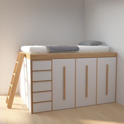 Lit tatami - Basic 3 - Cinius - simple / contemporain / pour enfant