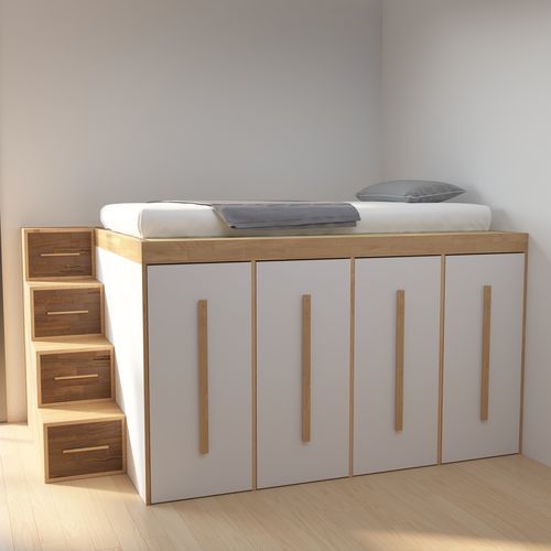 Lit tatami - Basic 4 - Cinius - simple / contemporain / pour enfant
