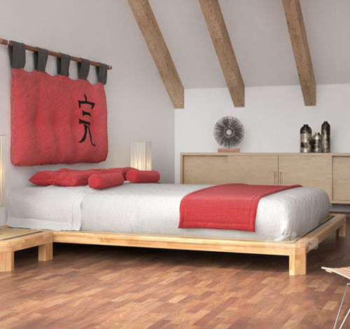 Lit tatami - DOJO H - Cinius - double / contemporain / sur mesure