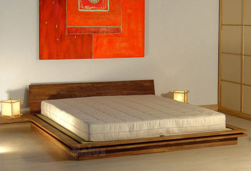 Lit double - TOKI - Cinius - contemporain / avec tête de lit / avec tables de chevet