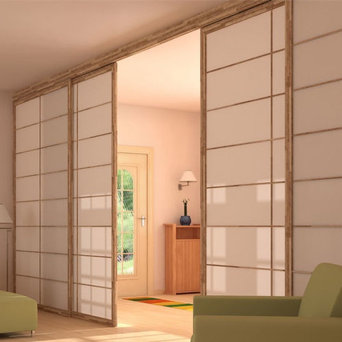 Porte d'intérieur - Shoji  - Cinius - en bois massif / en hêtre / coulissante