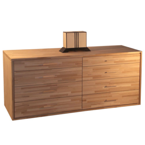 Commode contemporaine - 4+4 - Cinius - en chêne / en bouleau / rectangulaire