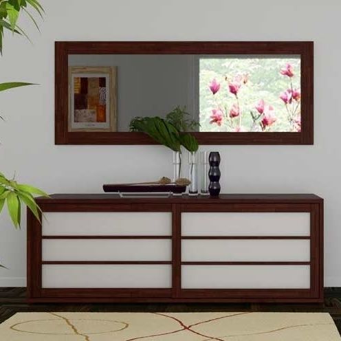 Buffet contemporain - SHOJI - Cinius - en bois massif / en cerisier / en hêtre